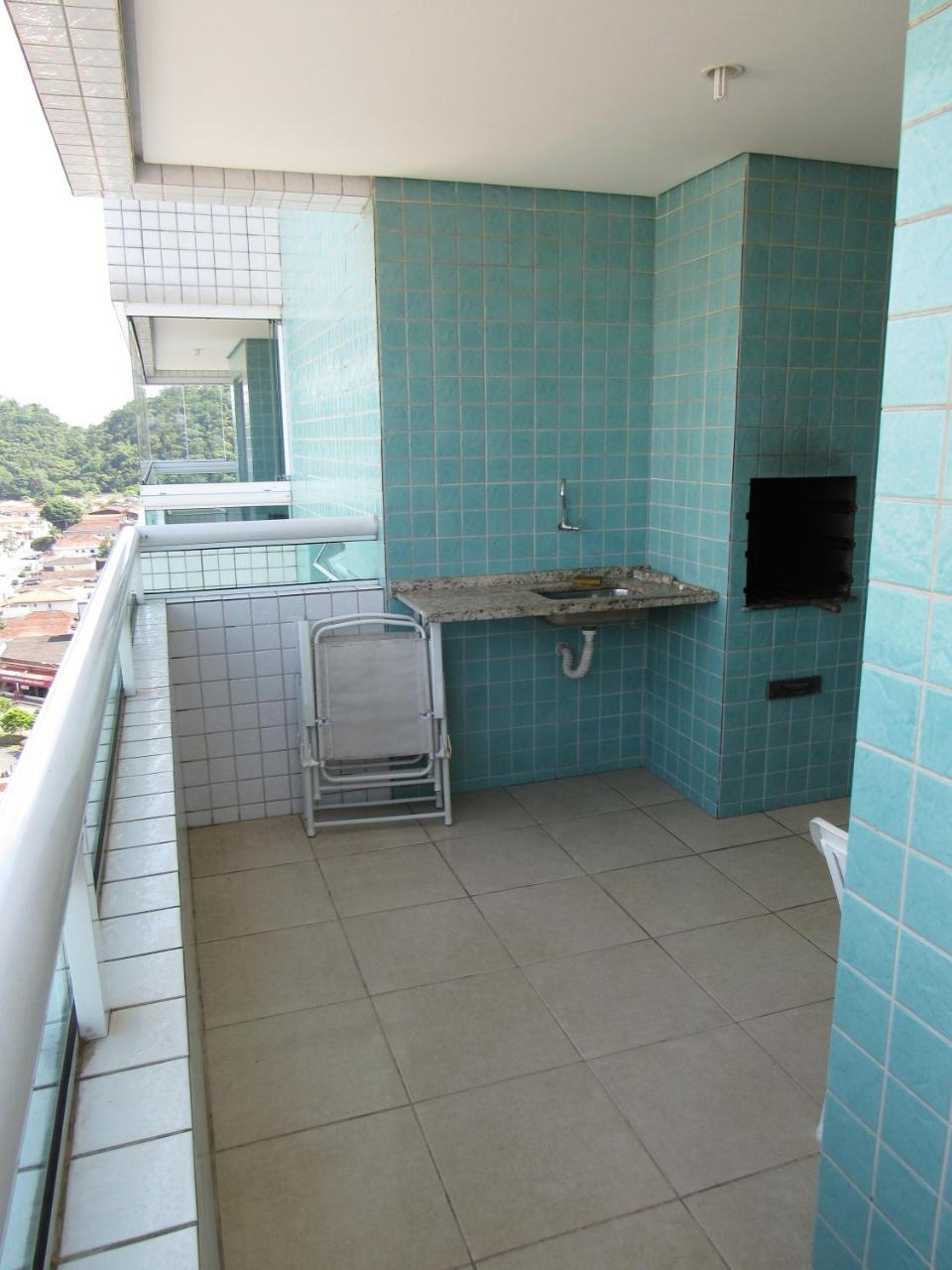 Apartamento No Canto Do Forte, Wi-Fi, Estacionamento Gratuito E Churrasqueira プライア・グランデ エクステリア 写真